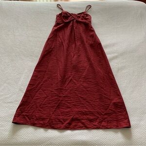 Banana Republic Rich Red Textured Dress